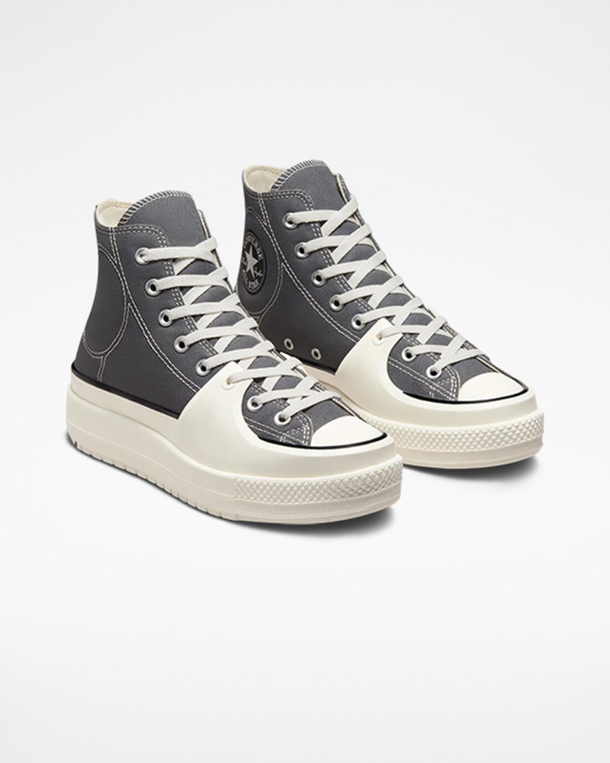 Tenisky Vysoke Converse Chuck Taylor All Star Construct Damske Siva Biele | SK 11OQPZ2